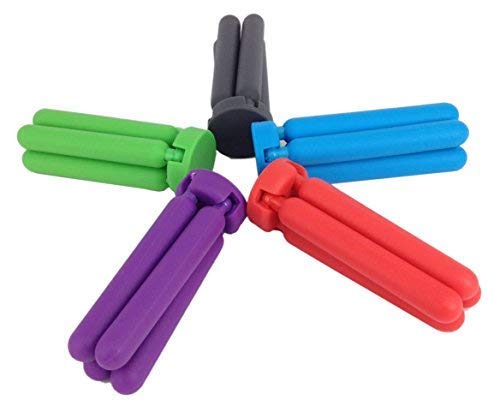 Black Foldable Silicone Trivets Set - Collapsible Heat-Resistant Pot Holders