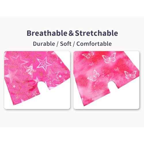 Snowheart Gymnastics Leotards for Girls 2-Pack, Sparkly Toddler Biketards Sleeveless for Tumbling Dance Classes