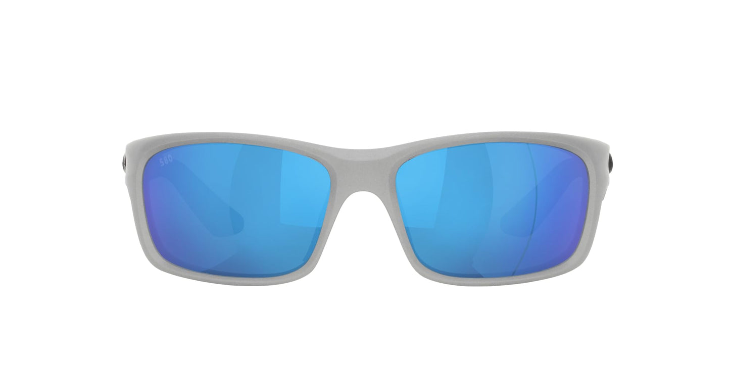Costa Del Mar Jose Pro Sunglasses, Silver Metallic/Blue Mirrored 580G, 62 mm