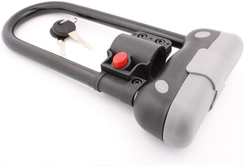 Heavy Duty 14mm U Bar Bike Lock Anti-theft Bicycle U Lock with Mount Bracket & 2 Keys
