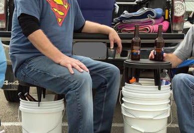 for 3.5 Gallon and 5 Gallon Buckets Used for Fishing Chair, Camping Lid, Gardening Seat, Hunting, Tailgating, and Cleaning (1 Pack)