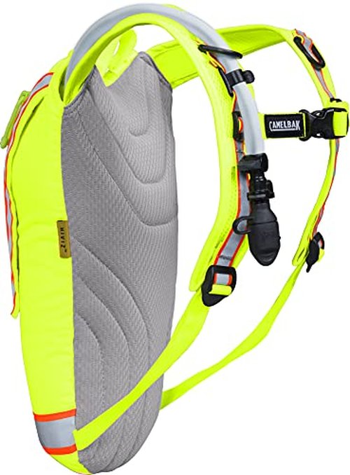 CamelBak Hi-Viz Industrial Hydration Pack with Mil Spec Crux Reservoir Worker Safety, Lime Green 85oz/2.5L