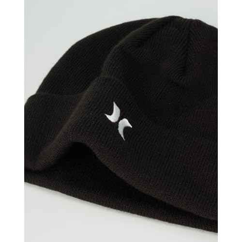 Hurley Men's Winter Hat - Icon Knit Cuffed Beanie for Men - Skull Caps for Men