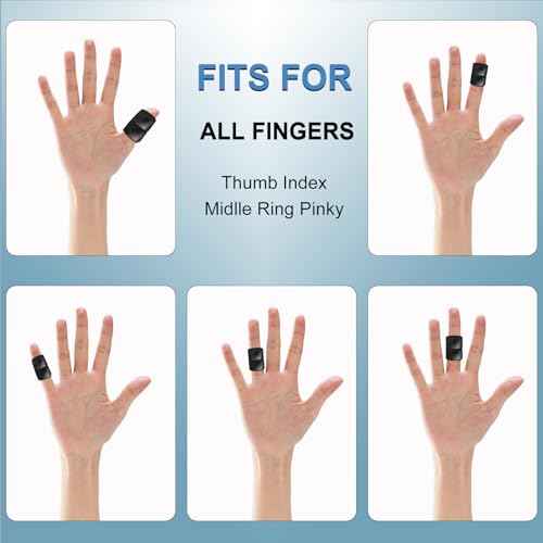 5Pcs Thumb Splints, Trigger Finger Splint, Finger Brace for Arthritis, Straightening, Broken, Finger Support Fits Thumb - Middle - Ring - Index - Pinky Fingers