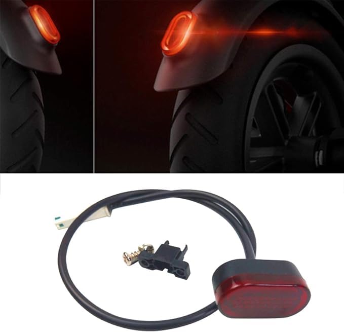 Generic Max G30 and 8.5-inch Electric Scooter Rear Tail Light, Safety Light Brake Easy to Install Rear LED Light, Electric Scooter Rear Tail Light Safety Light, Red/Black