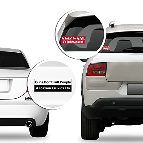 Funny Conservative Bumper Sticker - Support Guns, God, America, and Traditional Values