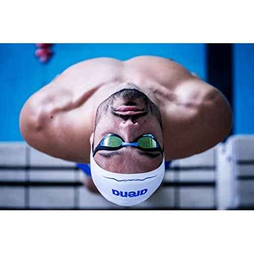ARENA Unisex Cobra Core Swipe Anti-Fog Racing Swim Goggles for Men and Women Polycarbonate Mirror/Non-Mirror Lens