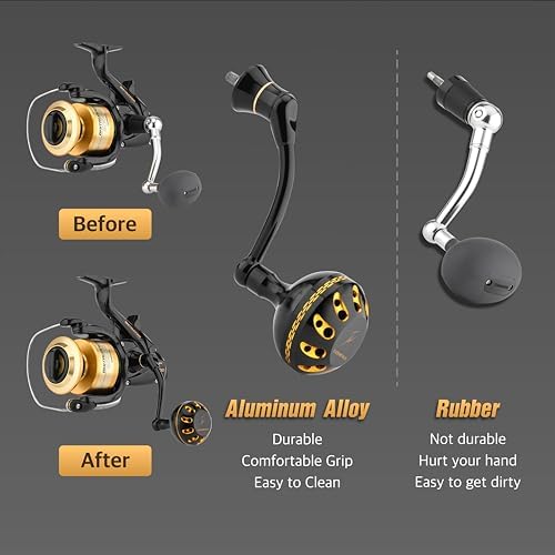 GOMEXUS Power Handle for Shimano Baitrunner 4000 6000 Spinning Reel Handle-Only Compatible with Baitrunner D