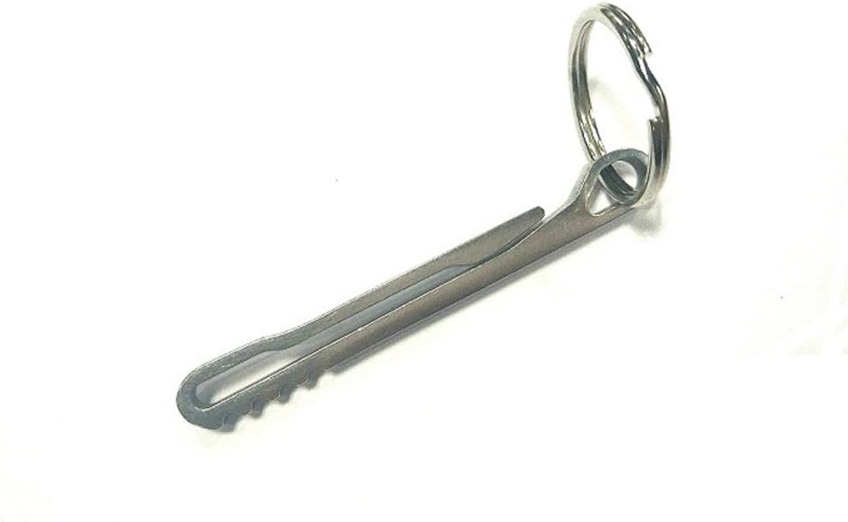 2 PCS Stainless Steel Hanging Buckle Keychain,Portable EDC Quickdraw Key Ring Tool