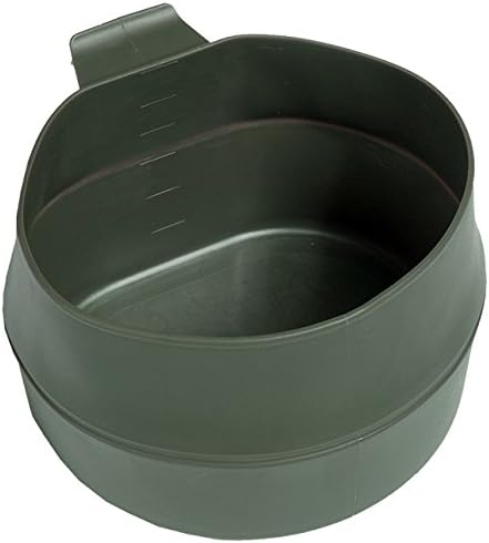 Fold-A-Cup Small OD Olive Colour – Foldable, BPA-Free TPR Camping Cup, Lightweight, Made in Sweden – Original & Compact Portable Drinkware