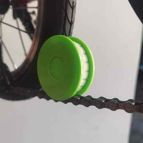 Lasenersm Bike Chain Oiler Lubricator with 2 Replacement Wool Felts for Mountain, City, Road, and Folding Bikes