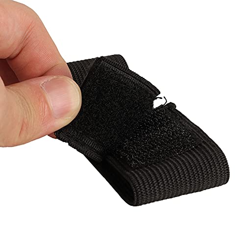 VGEBY 2PCS Pant Leg Straps,Cycling Pant Leg Band Elastic Puttee Safety Belt Bands Riding Equipment for Fishing Outdoor Sports (Black)