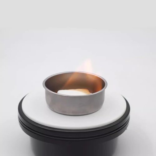 RecDec 3 Pack Spirit Burner Portable Ultralight Solid Fuel Tablets Holder Bowl Container for Trangia Burners Alcohol Stove Wax Starter Charcoal Tablet Cones Outdoor Camping Hiking Backpacking Cooking