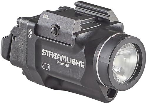 Streamlight 69411 TLR-8X sub 500-Lumen Rail-Mounted Tactical Weapon Light with Integrated Red Aiming Laser Exclusively for Glock 43X/48 MOS/Rail Only, Black