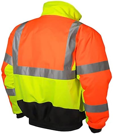 Radians Mens SJ12 3 WEATHER PROOF MULTI-COLOR BOMBER JACKET WITH QUILTED BUILT-IN LINER SIZE 2X, Multi, XX-Large US