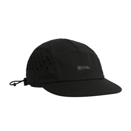 Coal Provo 5-Panel Lightweight Hat (US, Alpha, One Size, Solid Black)