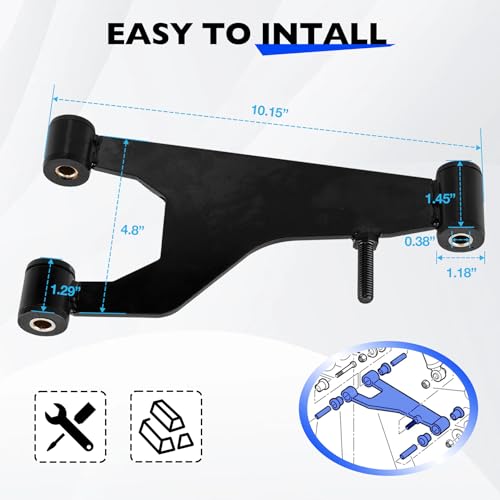 2 Pcs Control Arm Delta A-Plate Set Compatible with Club Car DS Golf Carts