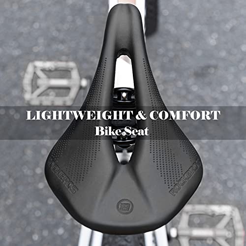 Lightweight Carbon Fiber Bike Saddle 152MM Width Cycling Seat for Road MTB