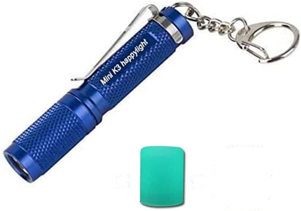 K3 Mini Keychain Flashlight AAA Small Keychain Light Bright 150 Lumens with Diffuser Clip,Multipurpose Pocket Light as Candle Hat Lamp Camp Lantern for Everyday EDC Dog Walking Hiking Camping
