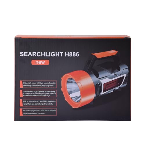Hand Crank Powered LED Camping Lantern Rechargeable Flashlight, 6 Light Modes, IPX4 Waterproof, Durable, Camping Essentials, Lantern Flashlight for Outdoor Hiking, Hurricane Emergency, Power Outages