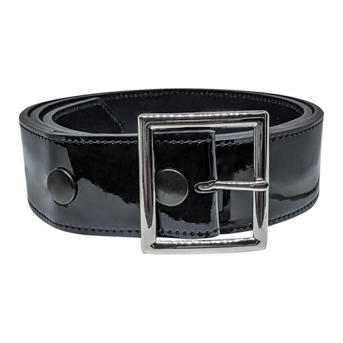 Unisex Adult Umpire Patent Leather Belt XXX-Large Black Body - Sports Officiating