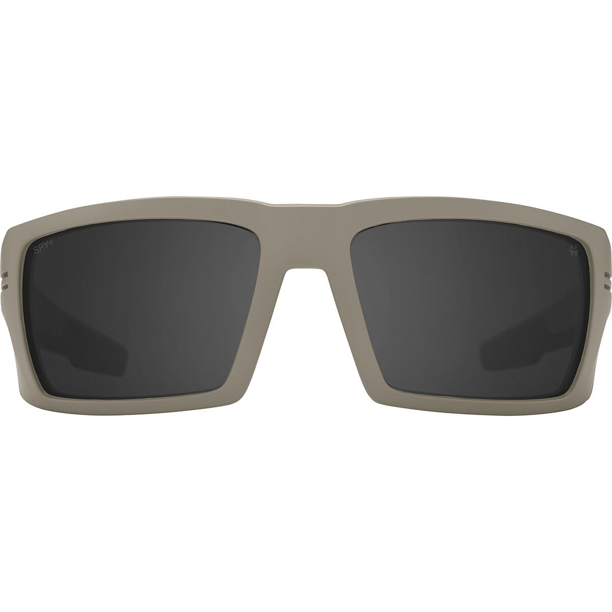 Spy Polarized Rectangular Rebar ANSI Matte Sand-Happy, Beige, Gray, One Size