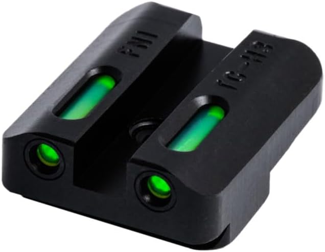 TRUGLO TFX Handgun Sight | Durable Shock-Resistant Compact Brightly Glowing Tritium & Fiber-Optic Xtreme Day/Night Sight for Handguns