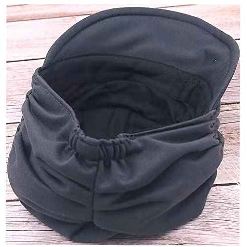 IZUS Womens Slouchy Hat Mum Soft Beanie Drape Layers Cap Visor-Brim Fashion Girl Sleep Hat Cancer Chemo Headwear