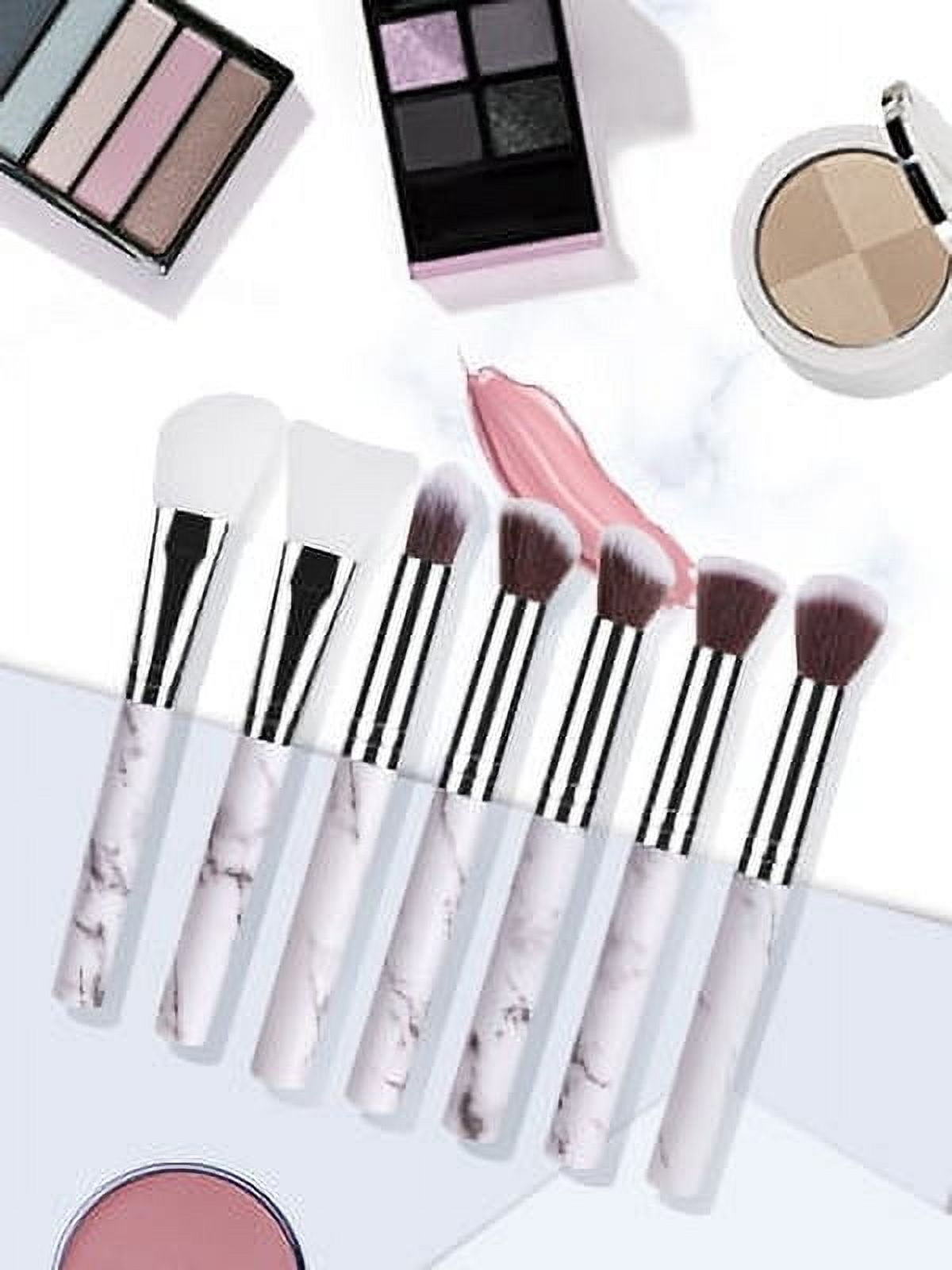 16-Piece White Makeup Brush Set | Synthetic Fibers | Perfect for Valentine's Day