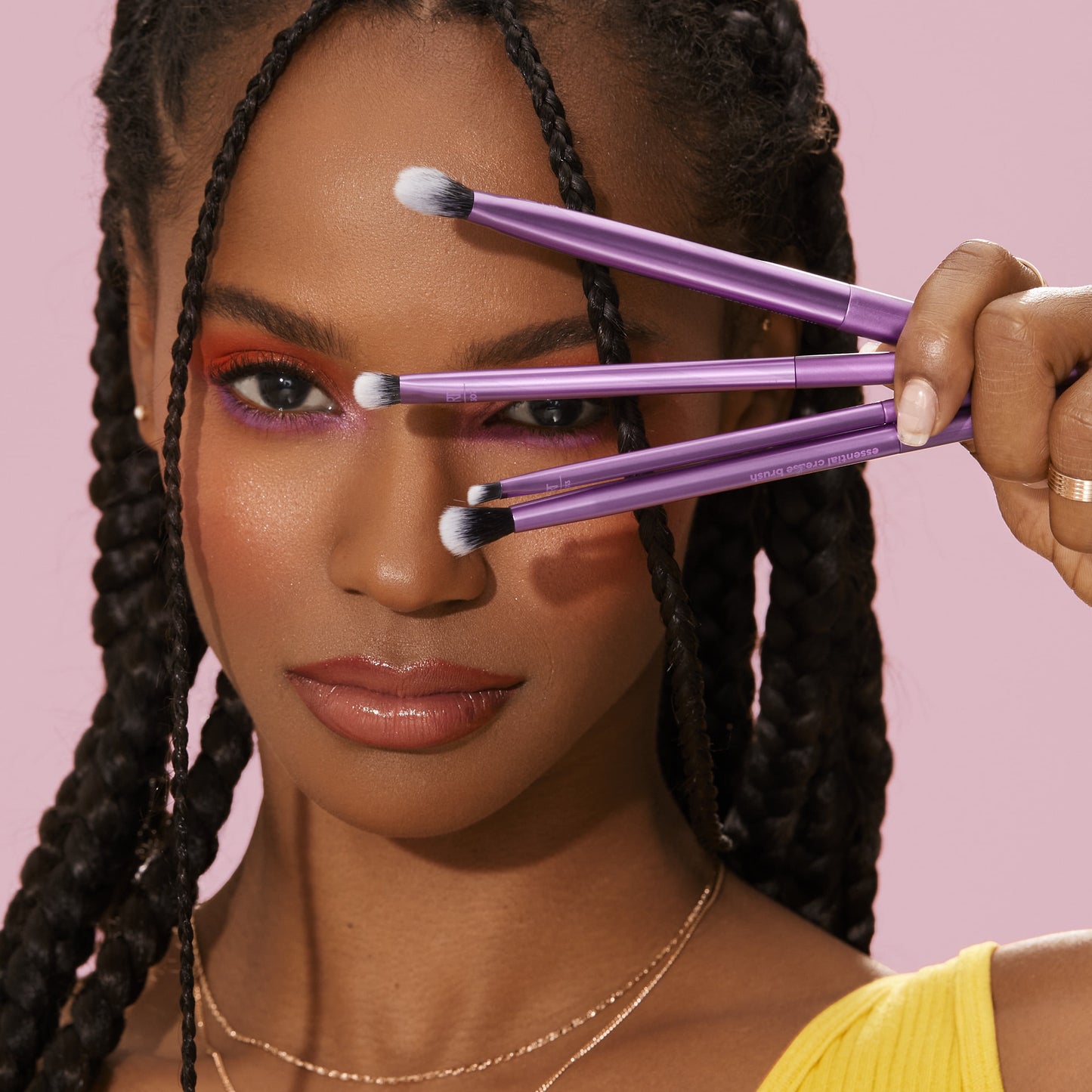 Real Techniques 8-Piece Eye Essentials Makeup Brush Kit | Shadow & Liner