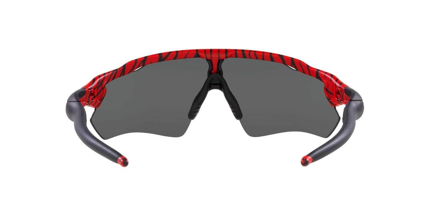 Oakley Men's OO9208 Radar EV Path Rectangular Sunglasses, Red Tiger/Prizm Black, 38 mm