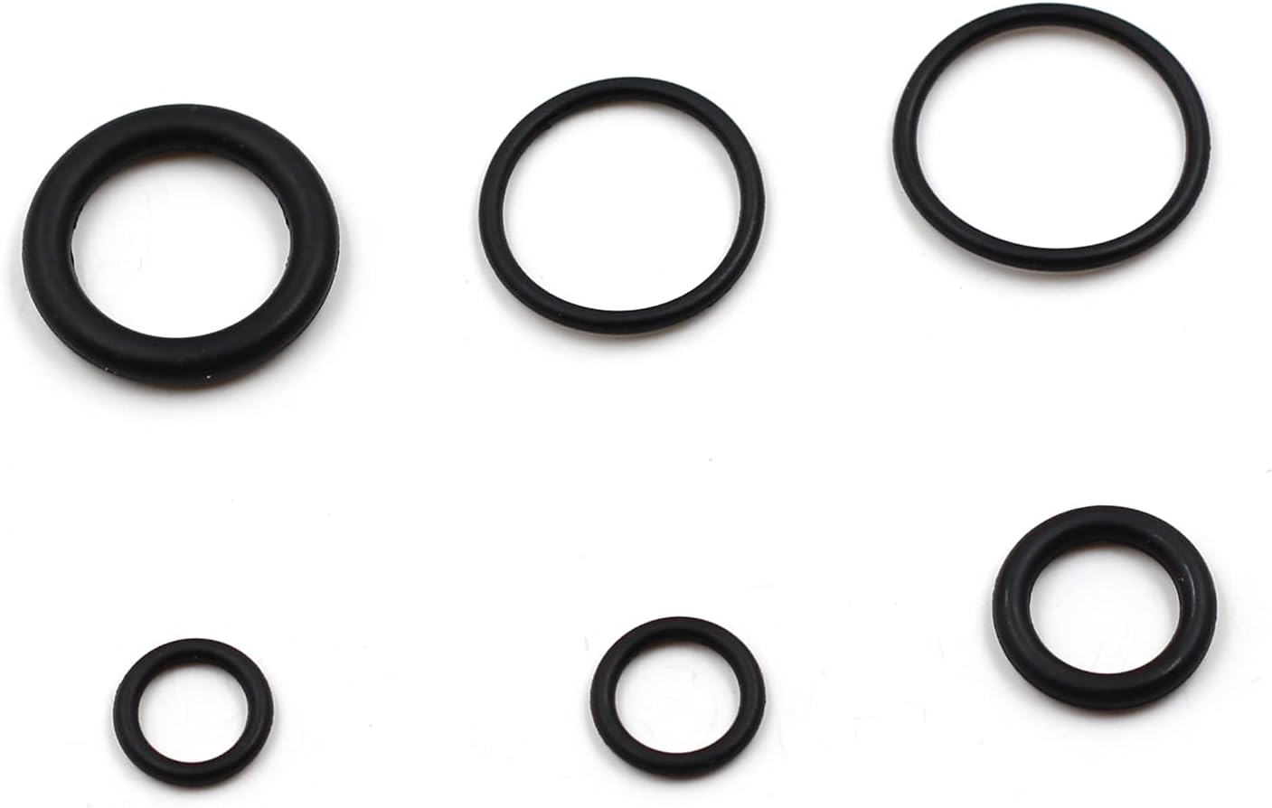 225pc Rubber O-Ring Assortment Set for Hydraulic, Plumbing & Air Sealing