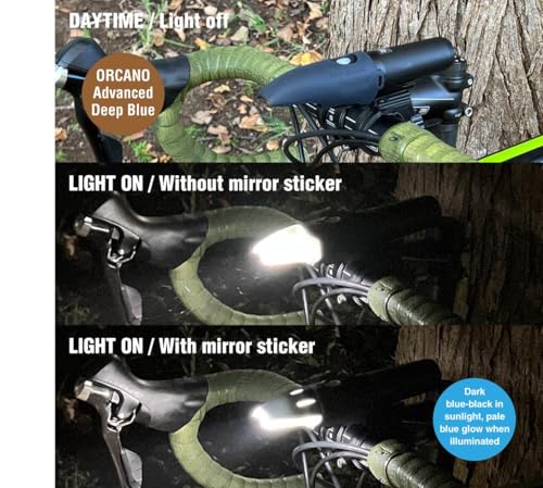 Top Gear Orcano Silicone Rubber Anti-Glare Shade for Bicycle LED Headlights Advanced Deep Blue