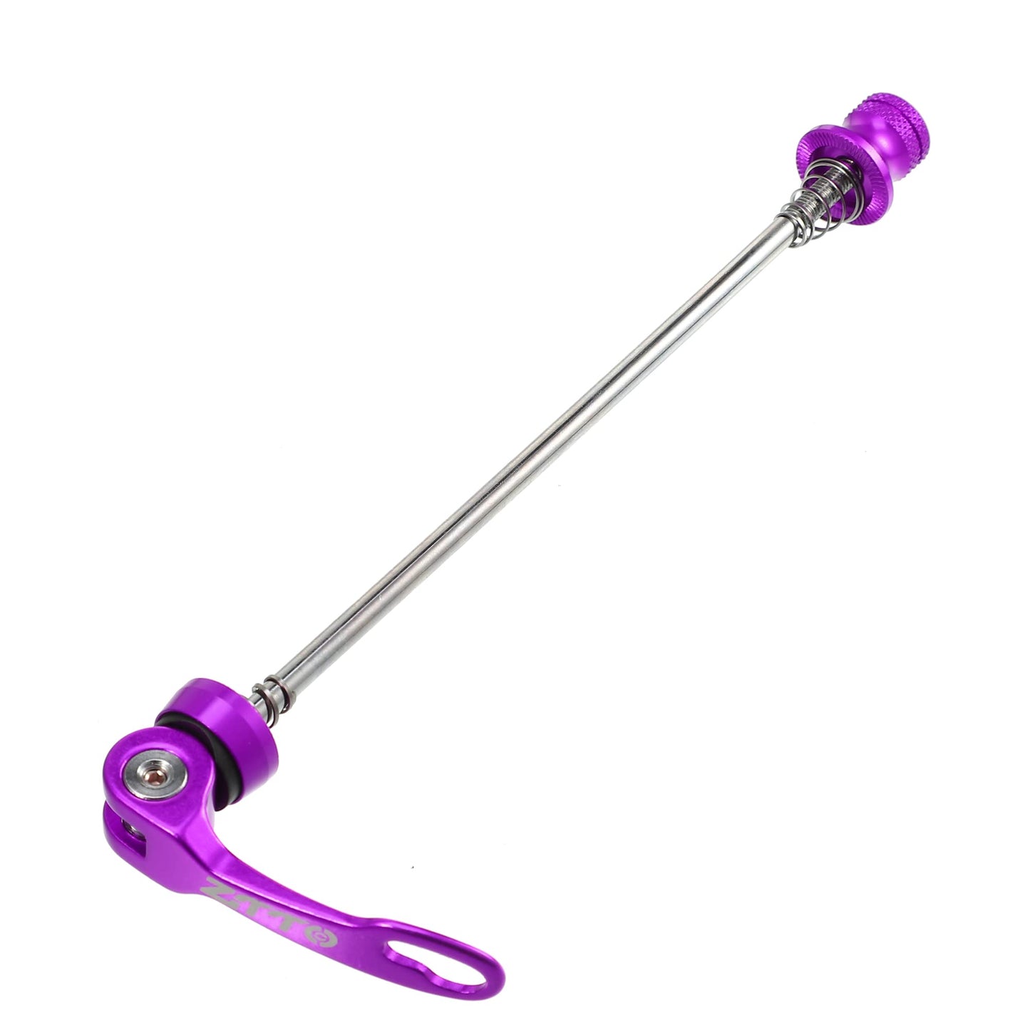 X AUTOHAUX 2 Pcs Bike Bicycle Quick Release Axles Skewers Lever Front Rear Bike Axle Wheel Hub 15cm 5.91" 18.5cm 7.28" Purple for MTB Moutain Road Bike
