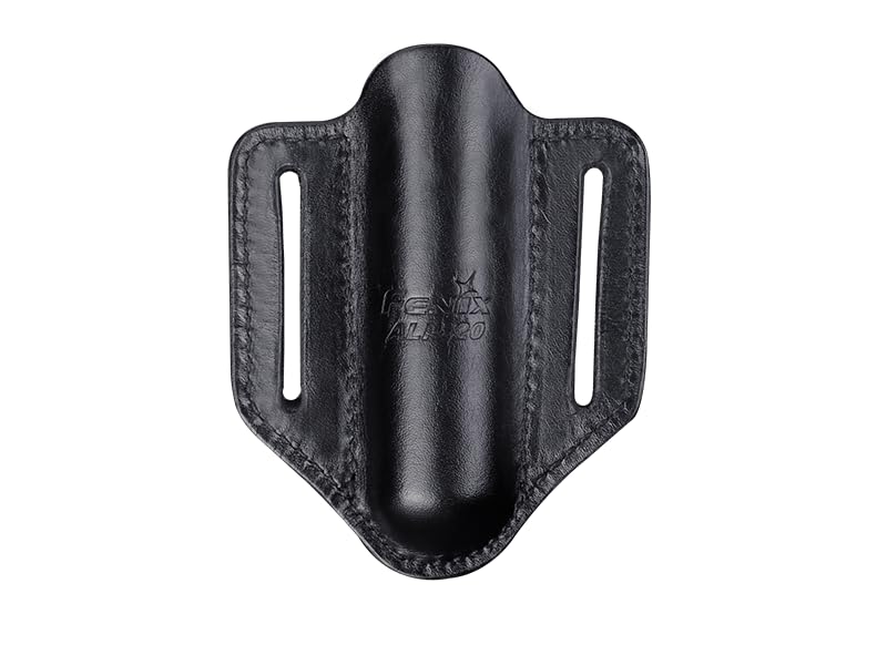 Fenix ALP-20 Leather Flashlight Holster for PD36R/C7/TK20R/PD40R and More with EdisonBright Accessory Carrying case