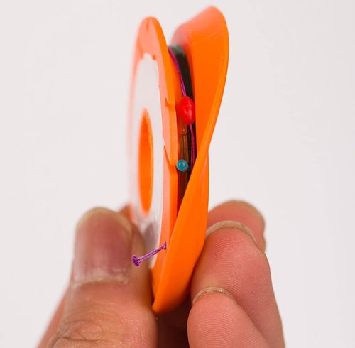 QUUPY 10PCS Silicone Fishing Line Storage Holders Tenkara Line Keeper Fishing Snell Rigs Gear Spools Line Leader Organizer