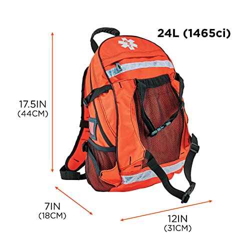 Ergodyne Arsenal 5243 Medic First Responder Trauma Backpack Jump Bag, Orange