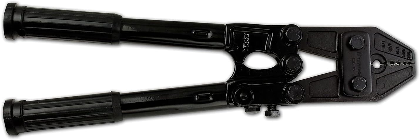 Billfisher Heavy Duty Hand Swager | Professional Design | for 1.0mm to 4.2mm | Non-Slip Grips | Epoxy Finish Handles | Heat-Treated Satin Finish Jaws | Fish Crimping Tool
