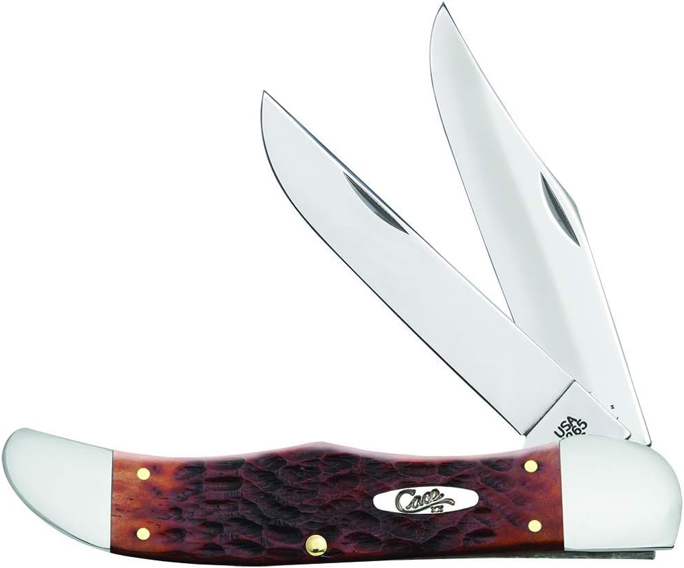 Case WR XX Pocket Knife Brown Rosewood Folding Hunter Item #189 - (6265Sab SS) - Length Closed: 5 1/4 Inches