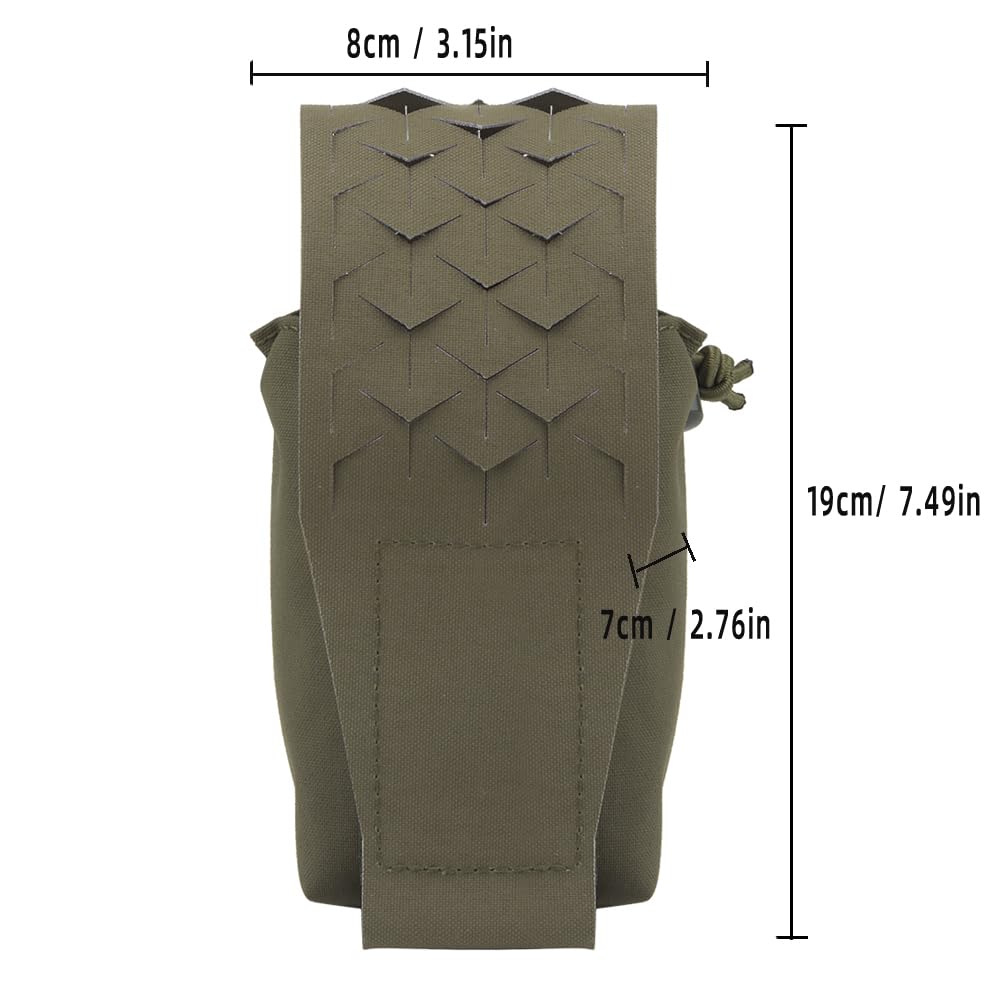 Multifunctional MOLLE Walkie Talkie Pouch,Tactical Quick Release Chest Hang Magazine Pouches Carrier Radio Bag for Hunting Airsoft