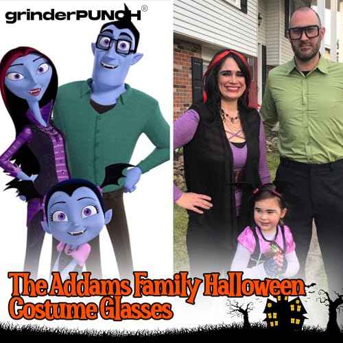 grinderPUNCH XL Black Thick Square Oversized Clear Lens Glasses - Men and Women Costume or Fashion