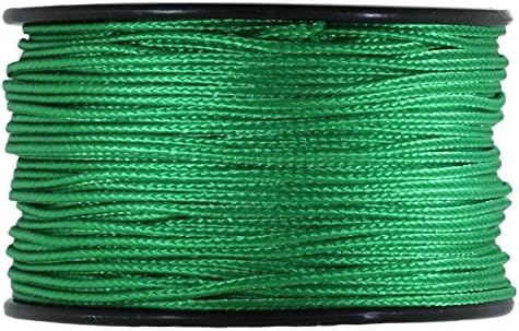JIG PRO SHOP Black 1.18mm x 125' Micro Cord Paracord - Made in The USA