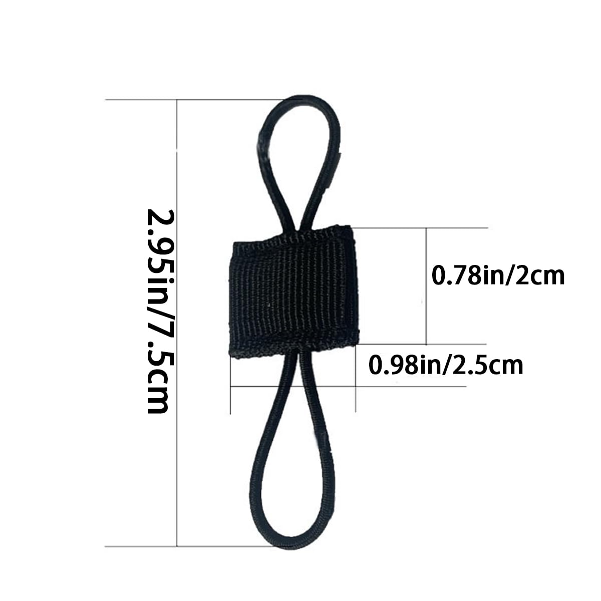 20 PCS Tactical Binding Retainer Tactical Gear Holder Clip Molle Webbing Binding Ribbon Elastic Binding Ribbon Buckle Multipurpose Tactical Bag Molle Accessories for Tactical Backpack Vest and Bags