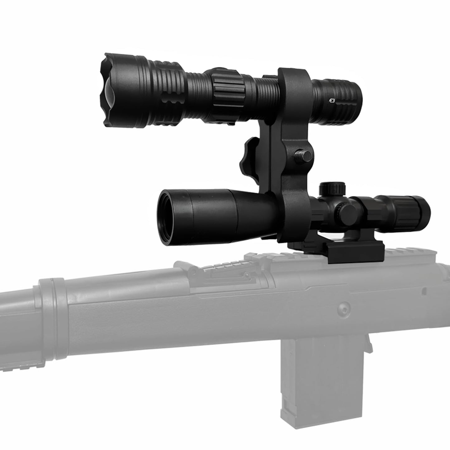 I0DO Green Light for Hunting Hog Green Flashlight,Red,Blue,White 4 in 1 Light for Coyote,Hog,Coon,Predator,Varmint,Sniper,Scope,Hunting Lights (Hog Green Light)