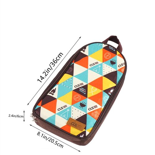 OHAOLYLE Camping Utensils Organizer Bag Travel Cooking Storage Bag Large Capacity Flatware Cutlery Bag Wash Bag for Travel Picnic BBQ