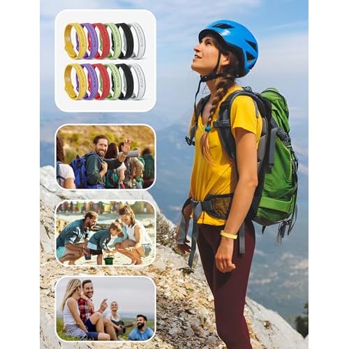 Mosquito Repellent Bracelets,12 Pack Silicone Mosquito Repellent Bands with DEET Free, Natural & Waterproof Bug Wristbands for Kids and Adults, Outdoor Traveling Protection