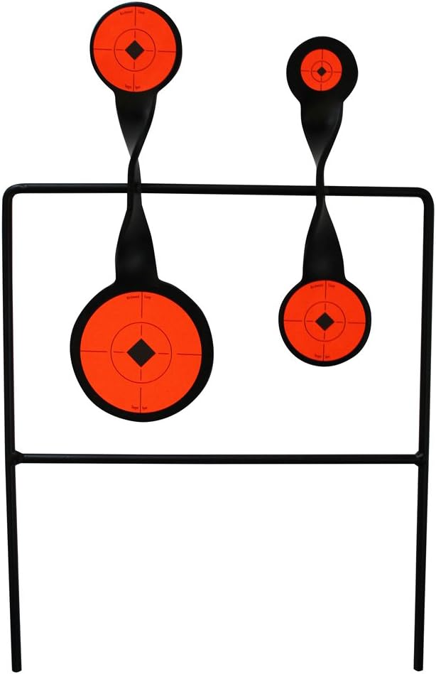 Birchwood Casey World of Targets Easy-to-Use Durable Steel Spinner Target with High Visibility Target Spots for Maintenance-Free Rifle/Handgun Shooting