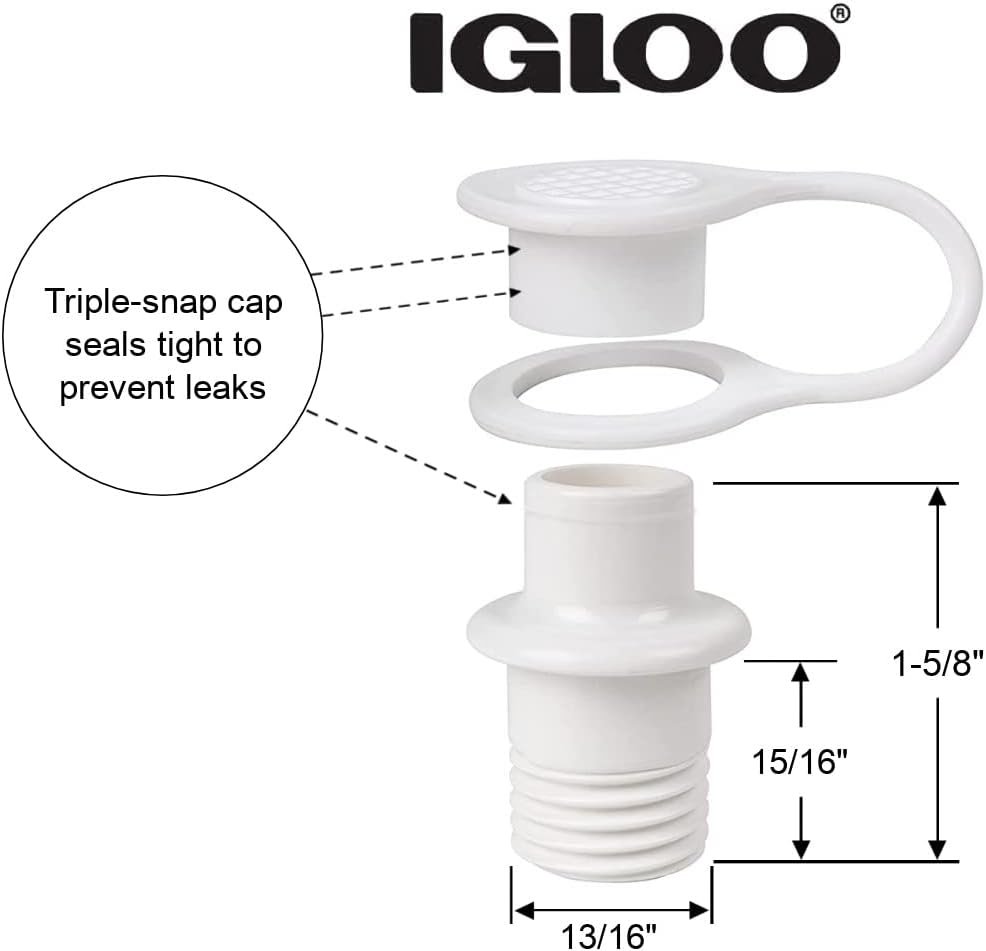 Igloo Replacment Triple Snap Drain Plug