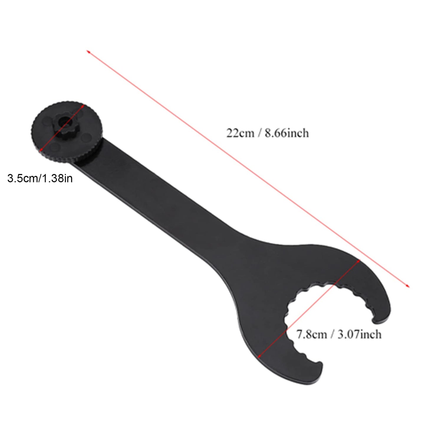 RiToEasysports Bottom Bracket Wrench, 1Pc Carbon Steel Bottom Bracket Wrench Spanner Removing Installing Repair Tool Bb 8000