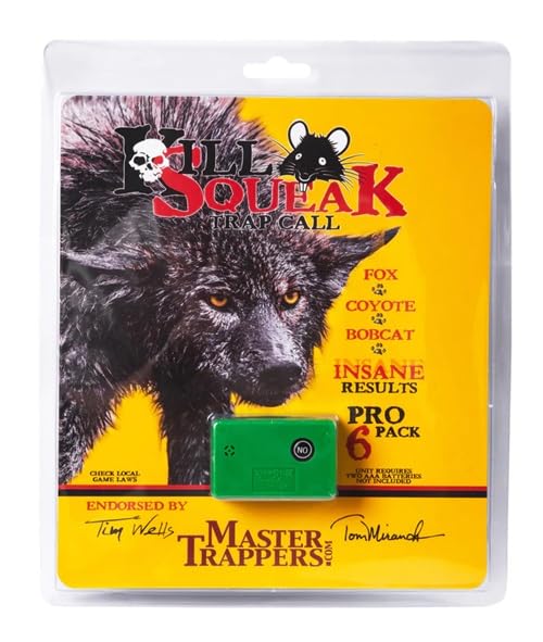 Kill Squeak Trap Bait Digital Caller - Master Trappers Tim Wells and Tom Miranda Endorsed, Pro-Package of 6